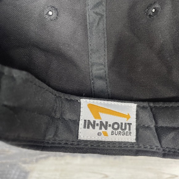 Licensed In N Out Burger Hat / Cap - Black OSFM - Picture 7 of 8